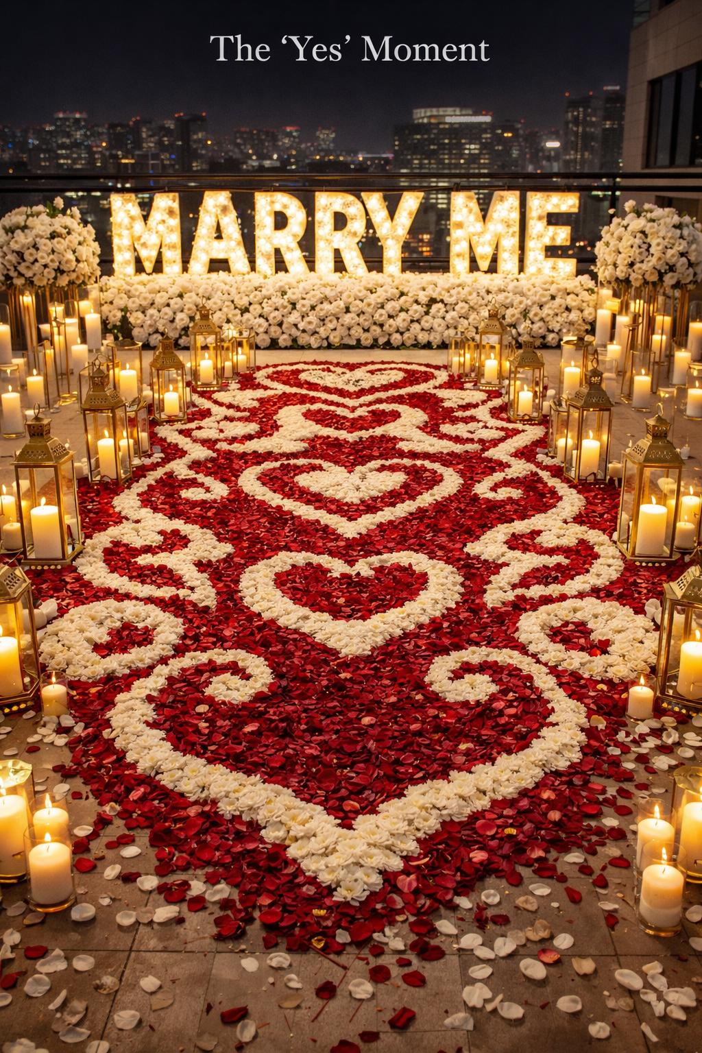 Skyline Marry Me Display