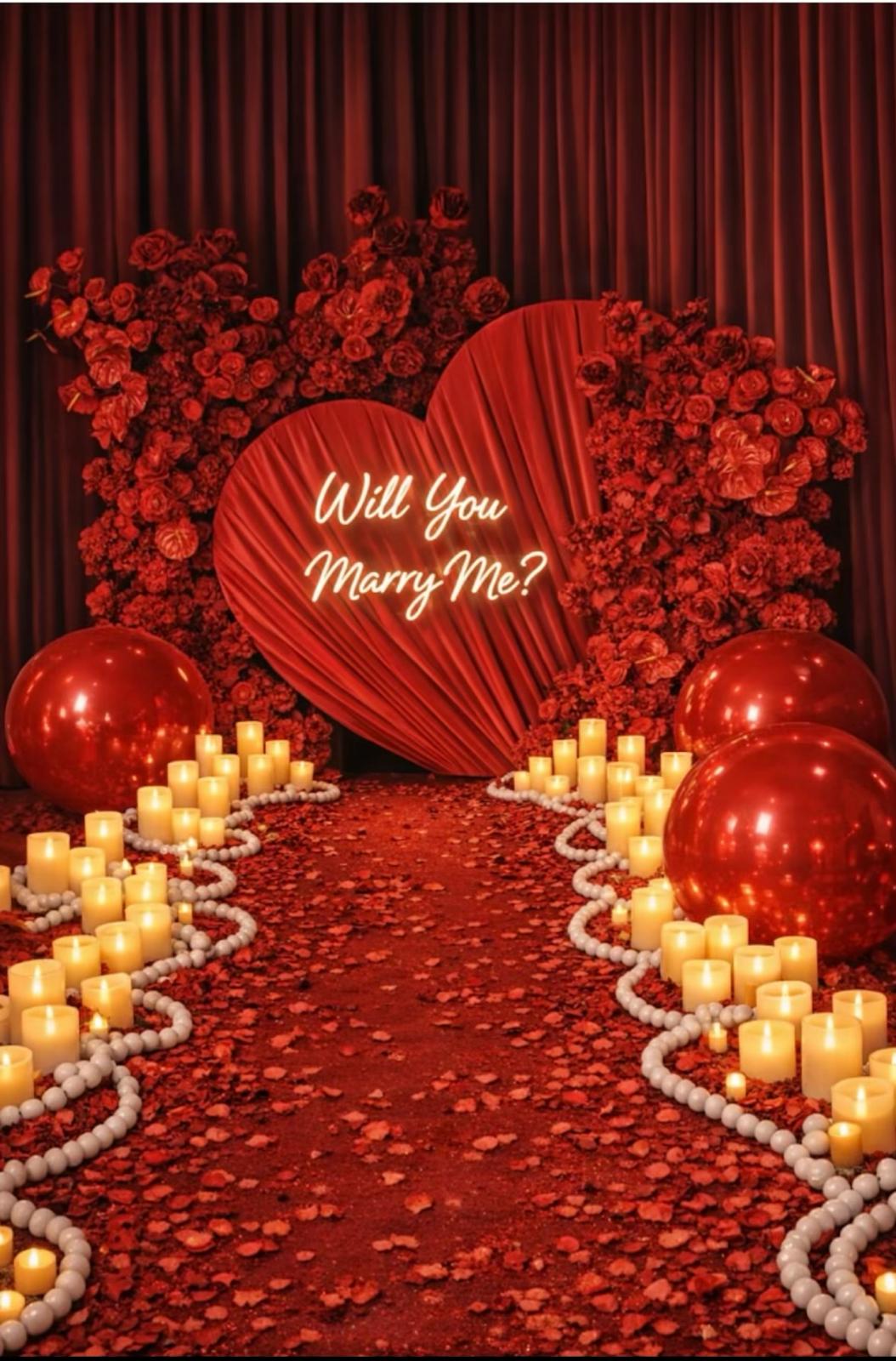 Red Velvet Luxury Setting